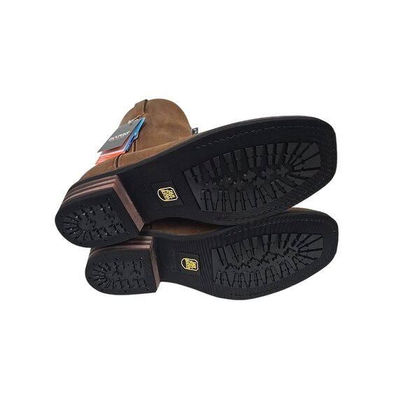 Dan Post Men's 12" Western Boots Leather Las Cruces Brown DP69693 Size 13D - Picture 6 of 6